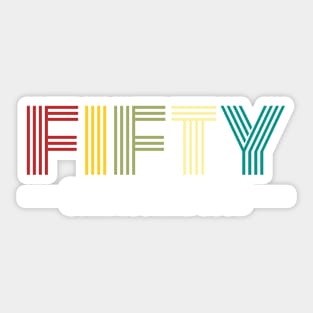 Fifty still looking good 50th Birthday Gift Sticker